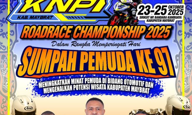 KNPI Maybrat Gelar Roadrace Championship 2025 Sambut Hari Sumpah Pemuda ke-91