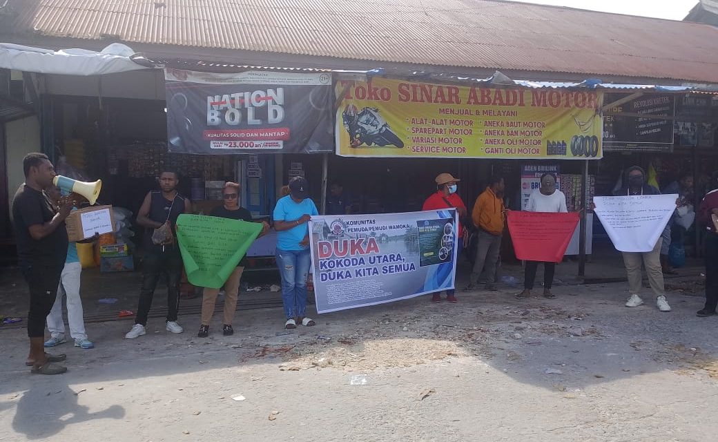 Pemuda Wamoka Gelar Aksi Solidaritas untuk Korban Banjir di Kokoda Utara