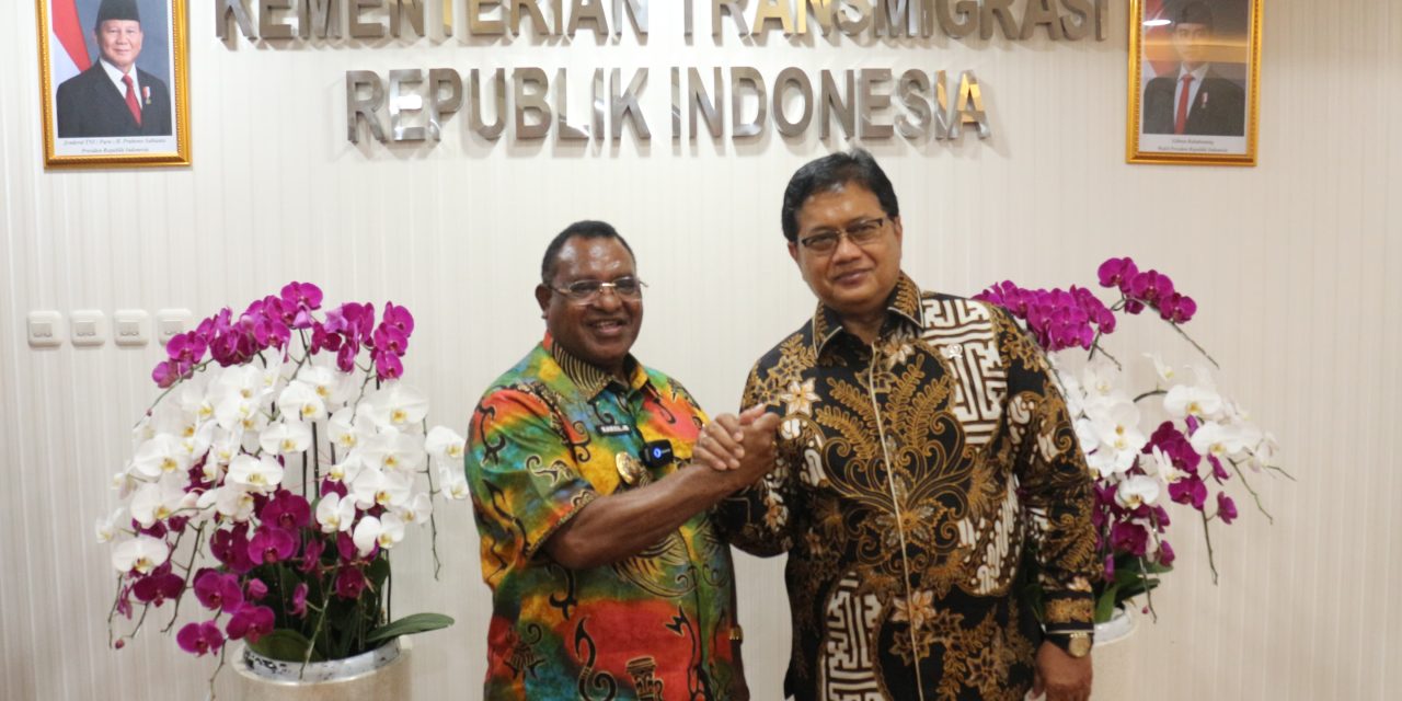 Temui Wamen Transmigrasi RI, Bupati Maybrat Minta Dukungan Anggaran Kembangkan Transmigrasi Lokal
