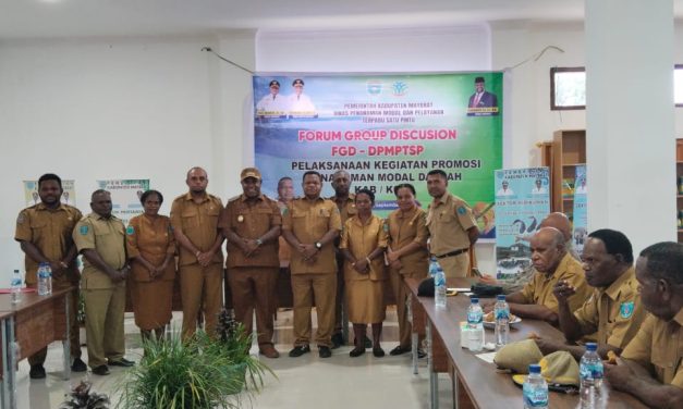 Wakil Bupati Maybrat Buka Forum Grup Diskusi (FGD) Promosi Penanaman Modal Daerah