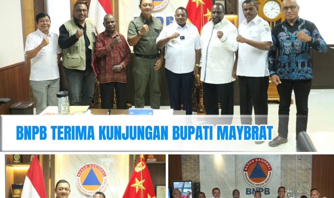 Bupati Maybrat Karel Murafer Perkuat Koordinasi Penanggulangan Bencana Bersama BNPB pusat