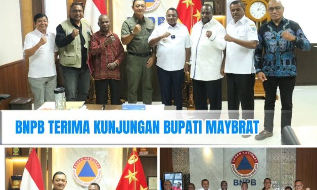 Bupati Maybrat Karel Murafer Perkuat Koordinasi Penanggulangan Bencana Bersama BNPB pusat