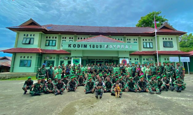 Dandim 1809/Maybrat Pimpin Acara Korps Raport Kenaikan Pangkat Prajurit Kodim 1809/Maybrat