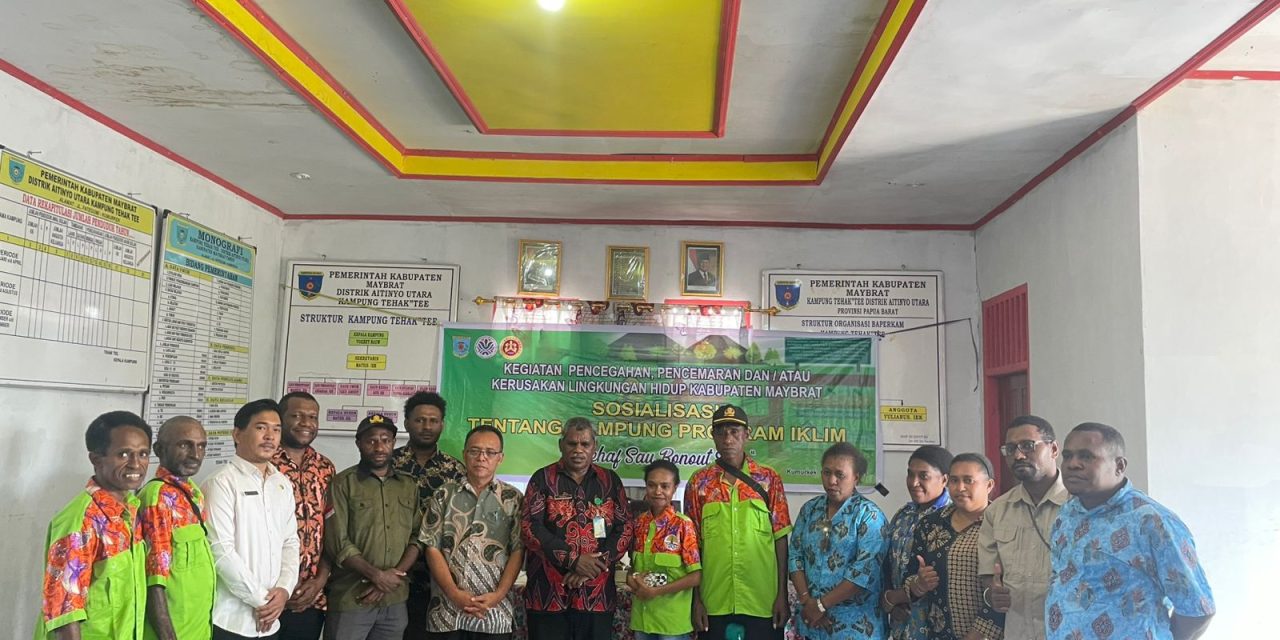 Dinas Lingkungan Hidup Kabupaten Maybrat Sosialisasikan Kampung Iklim untuk Pencegahan Kerusakan Lingkungan di Distrik Aitinyo Utara