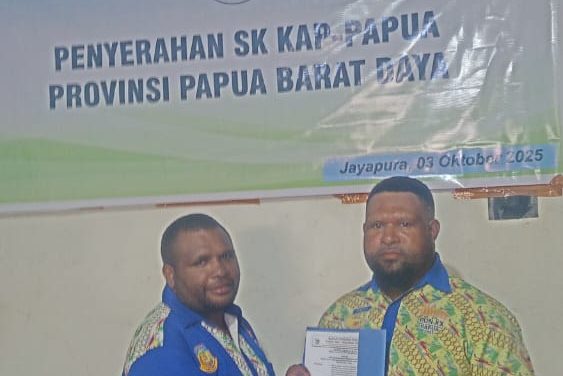 Roymundus Nauw Resmi Pimpin KAPP Provinsi Papua Barat Daya