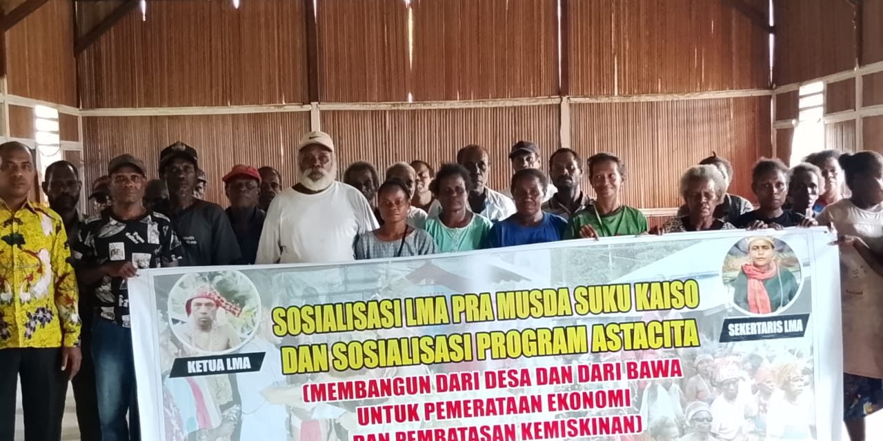 Suku Kaiso  Sorong Selatan Gelar Pra Musdat dan Sosialisasi Program Asta Cita