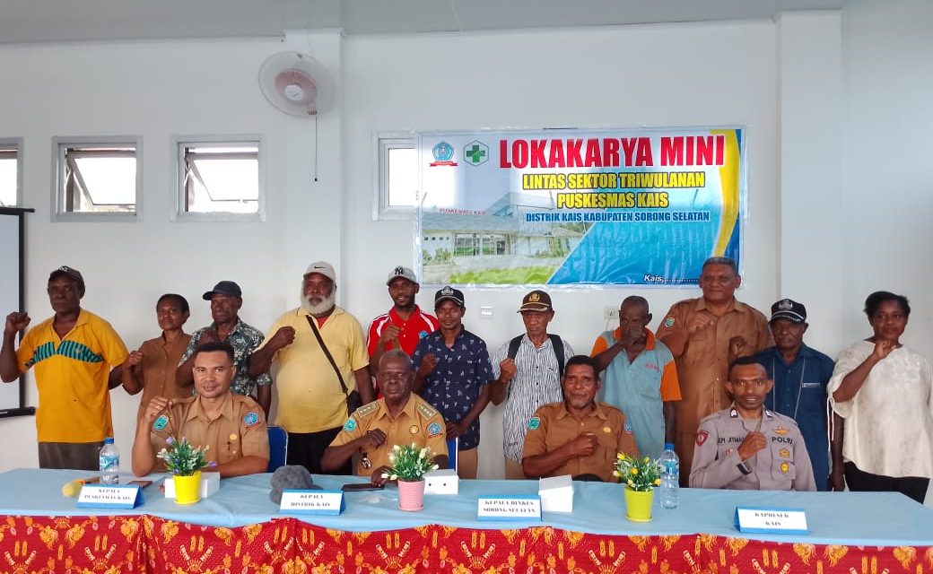 Kepala Distrik Kais Ajak Semua Pihak Bersatu Tingkatkan Kesehatan Masyarakat Melalui Lokakarya Mini Lintas Sektor