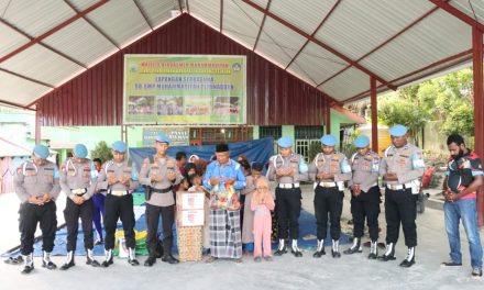 Peringatan Hari Jadi Propam Polri ke-23, Sipropam Polres Sorong Selatan Salurkan Bantuan Sosial ke Panti Asuhan Muhammadiyah Teminabuan