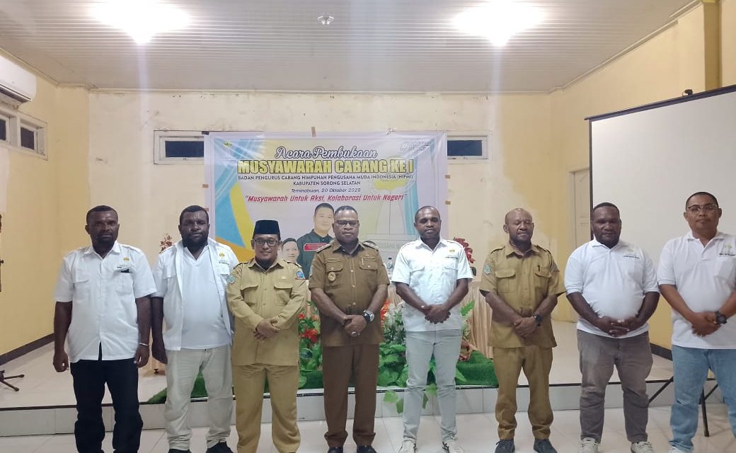 Wakil Bupati Sorong Selatan Buka Musyawarah Cabang I HIPMI: Dorong Sinergi Pengusaha Muda dan Pemerintah Daerah