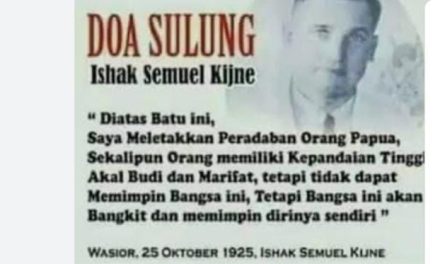 Satu Abad Batu Peradaban dan Nubuatan Bangsa Papua oleh Dominee Izaak Samuel Kijne: Nubuatan yang Hidup Seratus Tahun Kemudian