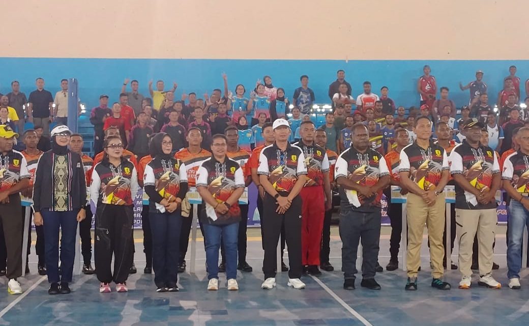 Bupati Sorong Selatan Hadiri Pembukaan Open Turnamen Bola Voli Kapolda Papua Barat Daya Cup I