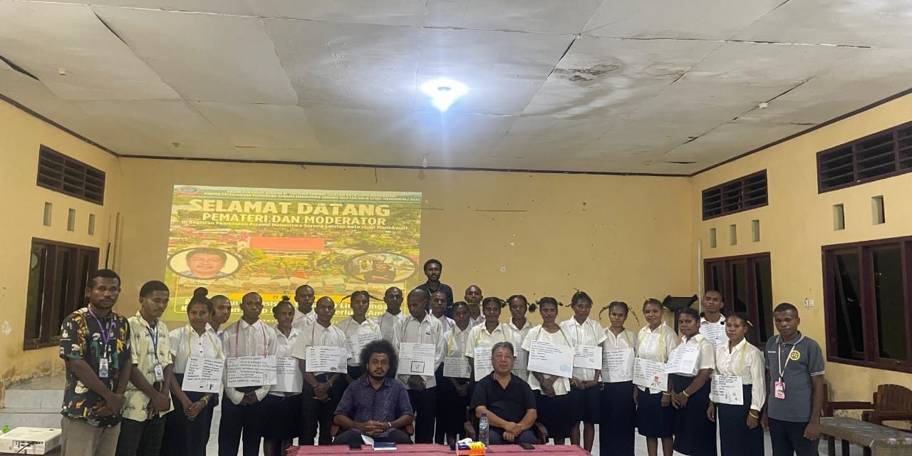 Dr. Agus Sumule Ajak Mahasiswa Asrama Sorong Selatan di Manokwari Miliki Sikap Positif dan Pola Pikir Sukses