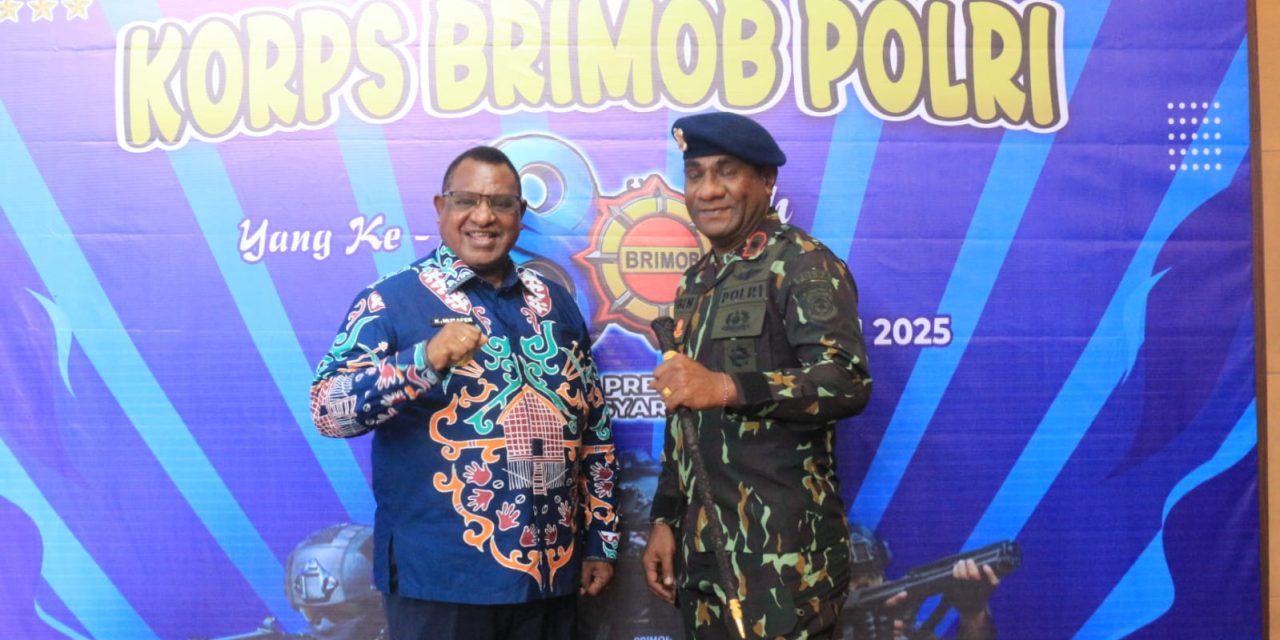 Bupati Maybrat Karel Murafer Hadiri Peringatan HUT ke-80 Brimob Polri Polda Papua Barat Daya