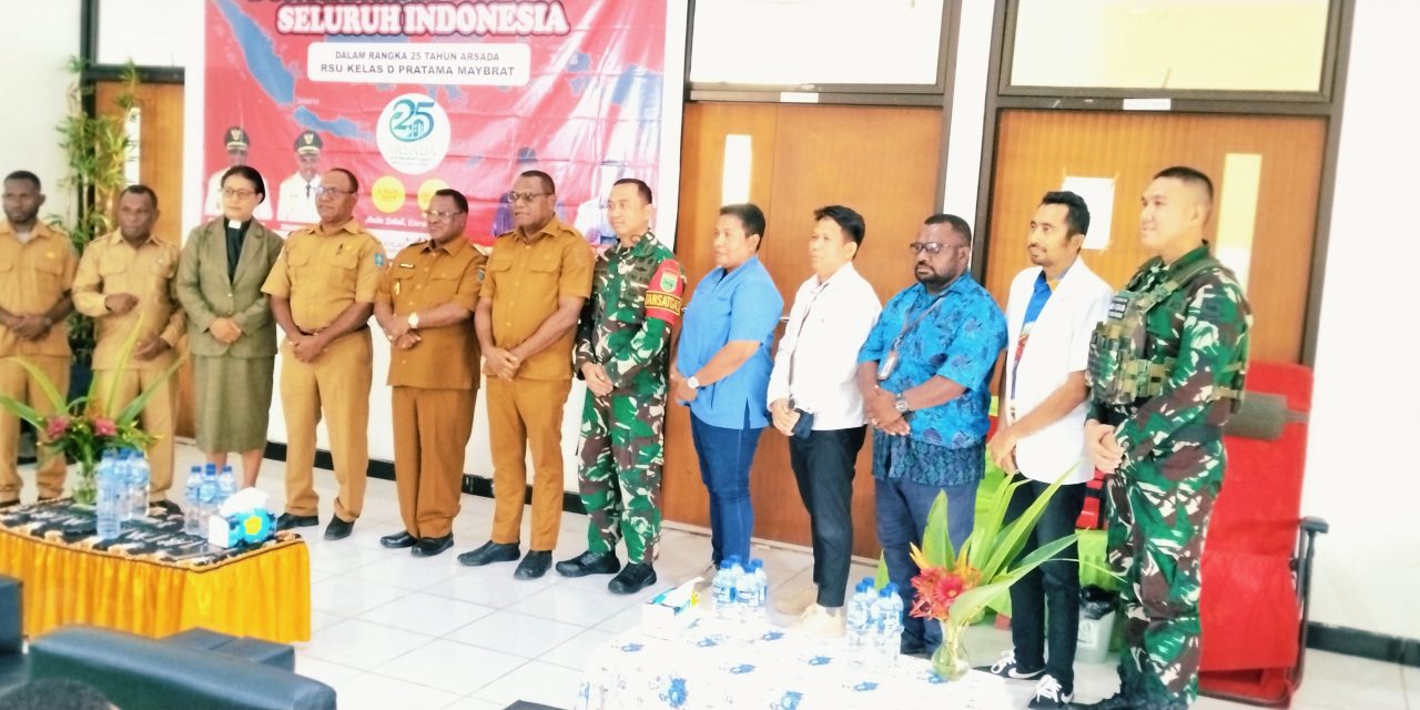 Bupati Maybrat Buka Kegiatan Donor Darah Serentak dalam Rangka HUT ke-25 ARSADA di RSU Pratama Maybrat