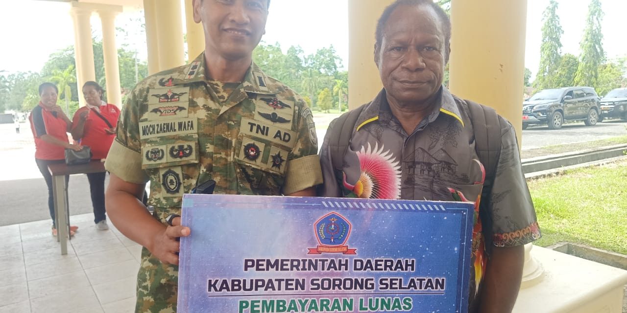 Dandim 1807 Sorong Selatan Apresiasi Pemkab atas Penyelesaian Pembayaran Tanah Kantor Kodim