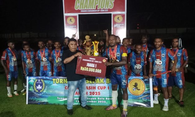 NTD FC Juara Turnamen Cendrawasih Cup I Kota Sorong 2025