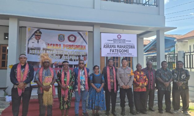 Asrama Mahasiswa Fategomi di Jayapura Diresmikan, Dibangun dengan Anggaran Rp4,9 Miliar