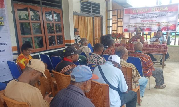 Polda Papua Barat Daya Bersama Dewan Adat Papua Dap Wilayah III Domberai Gelar Tatap Muka Jelang Natal dan Tahun Baru