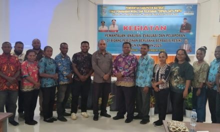 DPM-PTSP Maybrat Gelar Kegiatan Pemantauan Perizinan Berusaha Berbasis Risiko Tahun 2025