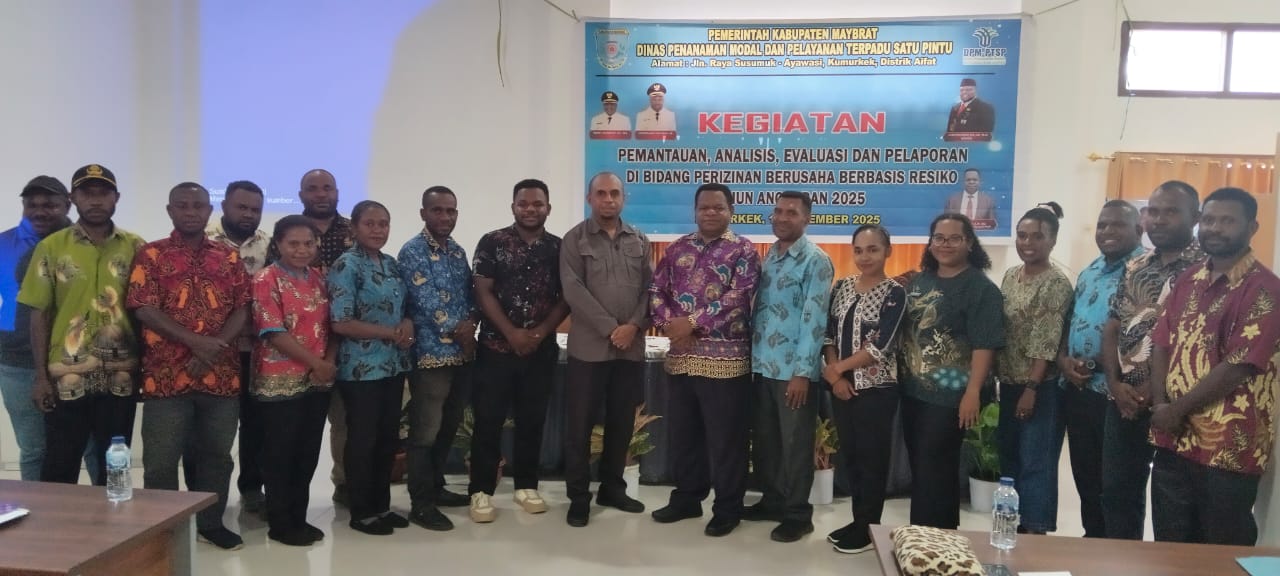 DPM-PTSP Maybrat Gelar Kegiatan Pemantauan Perizinan Berusaha Berbasis Risiko Tahun 2025