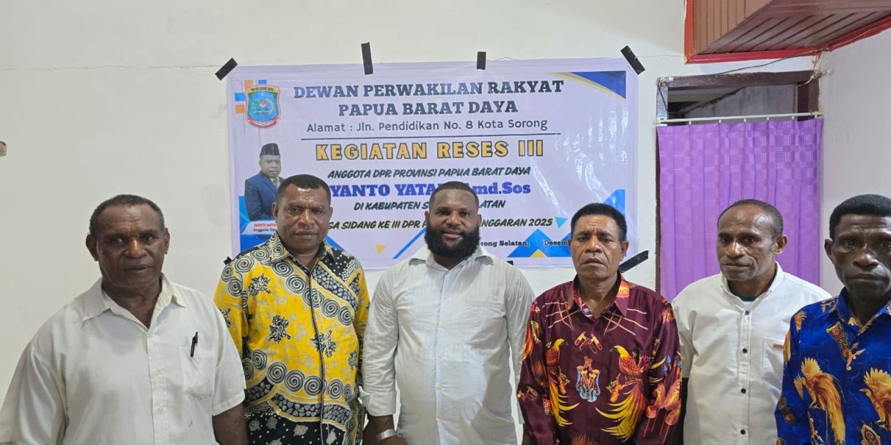 Anggota DPR Papua Barat Daya Yanto Yatam Gelar Reses Rohani Bersama PKB Klasis GKI Aitinyo