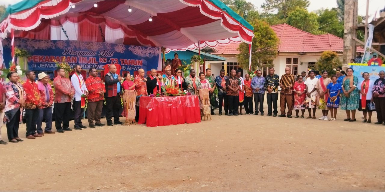 Perayaan HUT Pekabaran Injil ke-73 Jemaat GKI Efata Kocuwer Berlangsung Khidmat, Pemerintah Maybrat Tegaskan Komitmen Perubahan