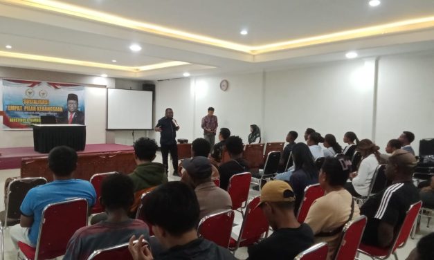 Senator Agustinus R. Kambuaya Sosialisasikan Empat Pilar Kebangsaan di Kota Sorong