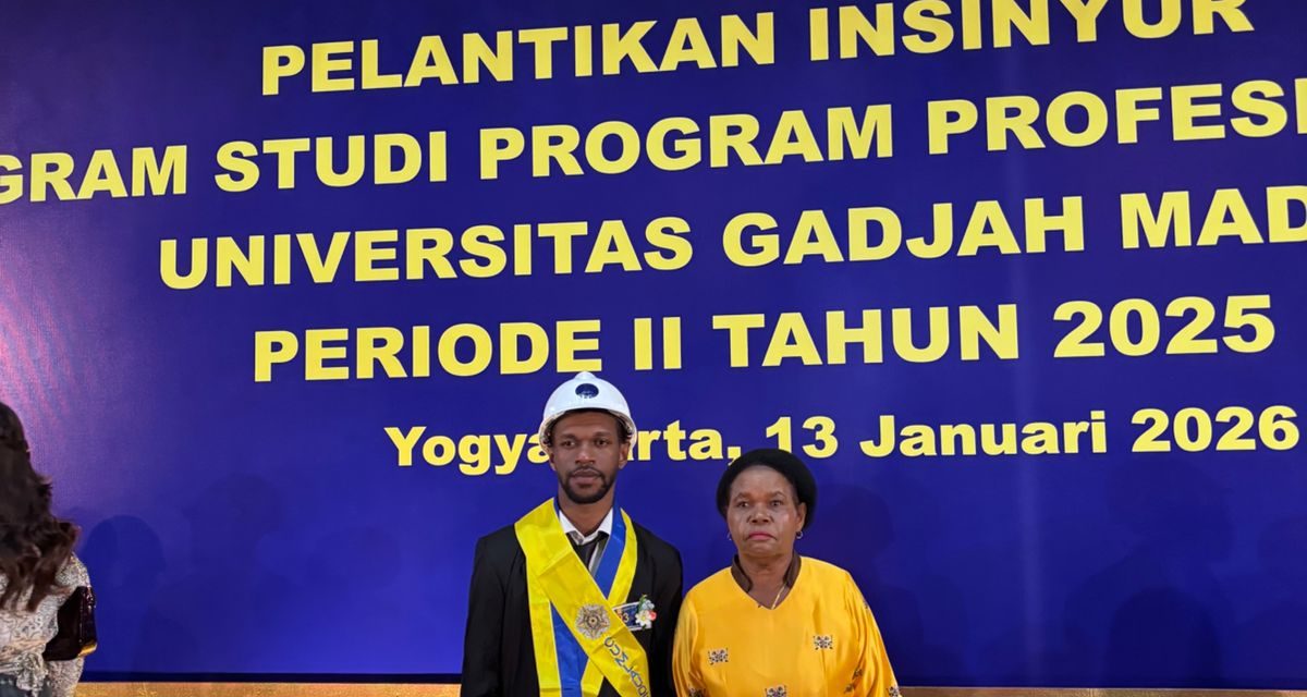 Pison Kambu : Putra Asli Maybrat Raih Gelar Insinyur Cumlaude di UGM, Bukti Anak Papua Mampu Berprestasi