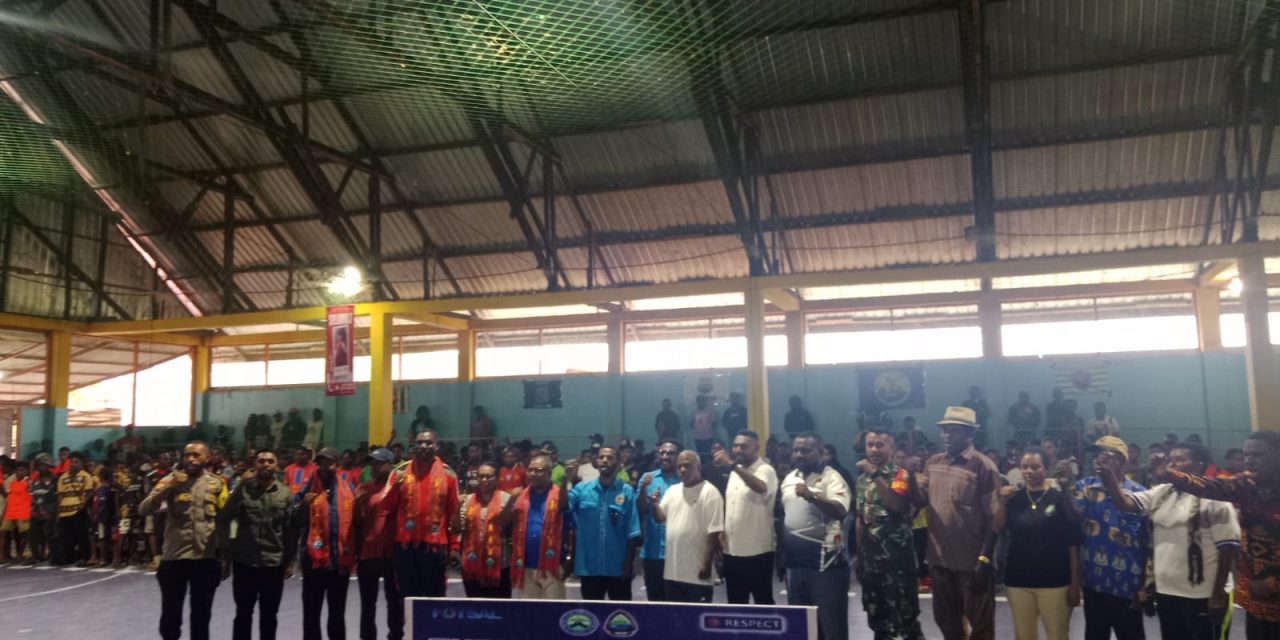 Ketua Umum LPEC Papua Barat Daya Hadiri Pembukaan Open Turnamen Futsal Fity Cup II di Maybrat