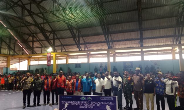 Ketua Umum LPEC Papua Barat Daya Hadiri Pembukaan Open Turnamen Futsal Fity Cup II di Maybrat