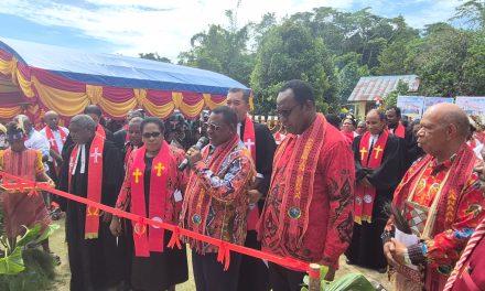 Momen HUT Pekabaran Injil ke-171, Gedung Gereja GKI Kanaan Sory Klasis Aifat Diresmikan