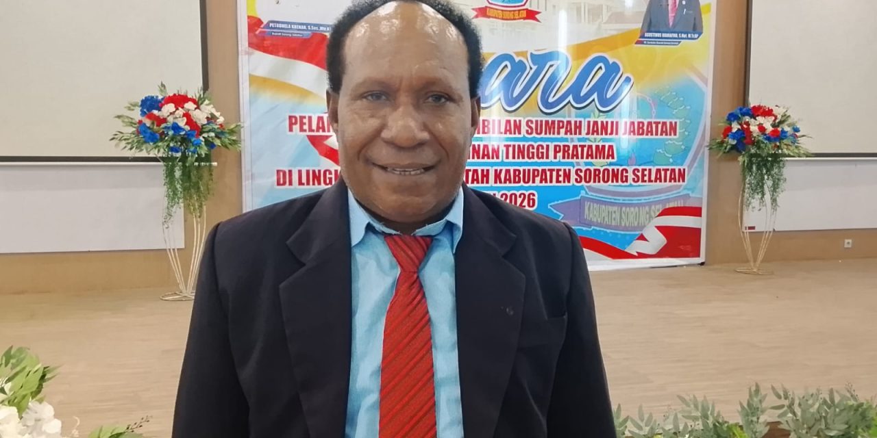 Wempy Way S.Pd., M.Tr.Ap Sampaikan Terima Kasih atas Kepercayaan sebagai Kepala Dinas Perumahan Rakyat Sorong Selatan