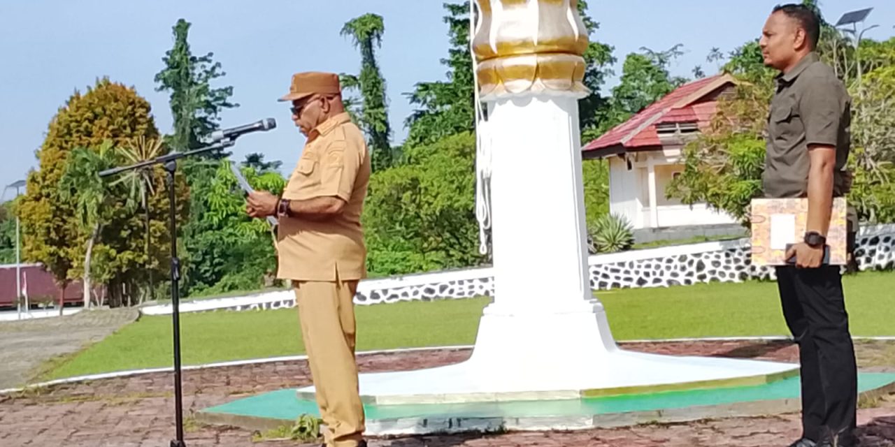 Apel Pagi Pemkab Sorong Selatan, Wakil Bupati Tekankan LHKPN hingga Kesiapan Kunjungan Tim Dirjen Otda