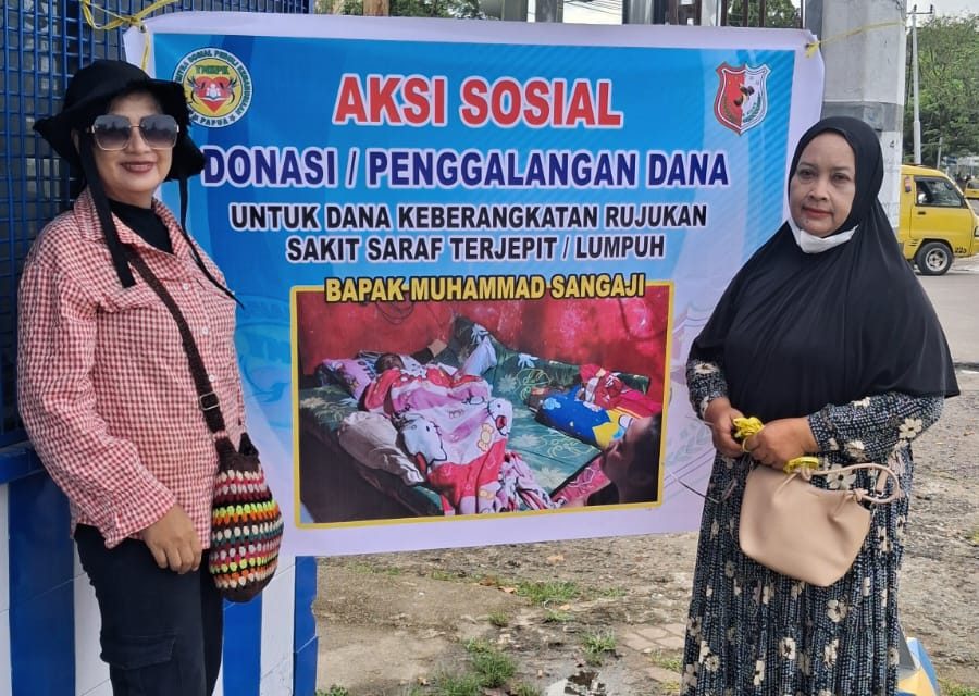 Aksi Sosial Penggalangan Dana Bantu Pasien Saraf Terjepit di Kota Sorong