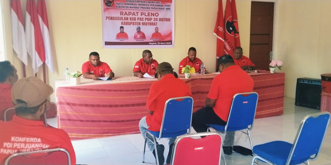 Ketua DPC PDI Perjuangan Maybrat Iqinasius Baru Ajak Kader Sukseskan Pelantikan PAC di 24 Distrik