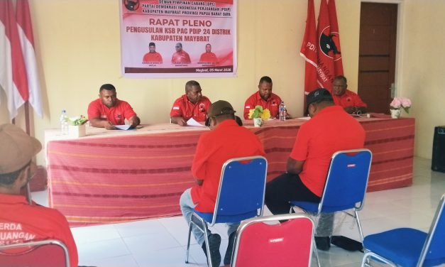 Ketua DPC PDI Perjuangan Maybrat Iqinasius Baru Ajak Kader Sukseskan Pelantikan PAC di 24 Distrik