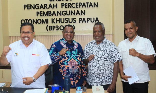 Bupati Maybrat Karel Murafer Temui BP3OKP, Minta Dukungan Pembangunan di Wilayah Konflik