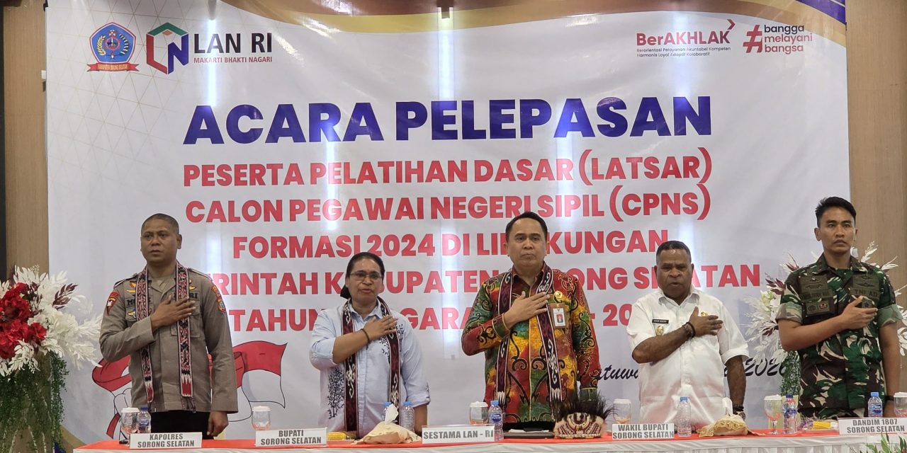 Pemkab Sorong Selatan Lepas Peserta Latsar CPNS Formasi 2024