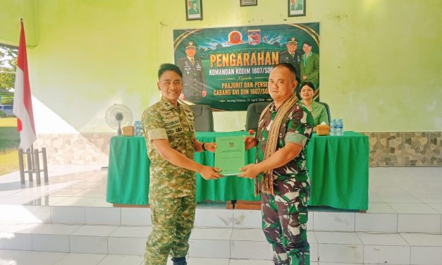 Serah Terima Personel dan Materiel Kodim 1807/Sorong Selatan Berlangsung Lancar