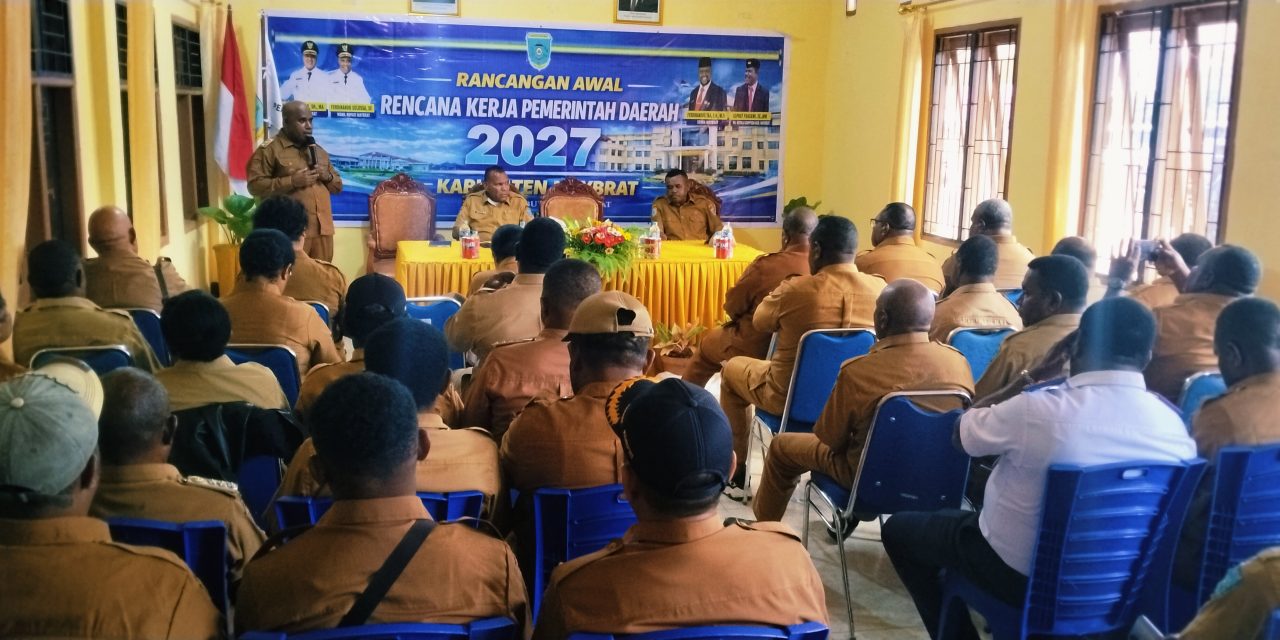 Wakil Bupati Maybrat Ferdinando Salossa Buka Kegiatan Rancangan Awal RKPD Tahun 2027
