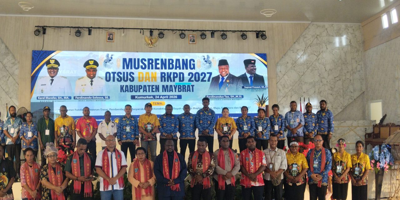 Sekda Maybrat Ferdinandus Taa Mewakili Bupati secara Resmi Buka Musrenbang Otsus dan RKPD Tahun 2027