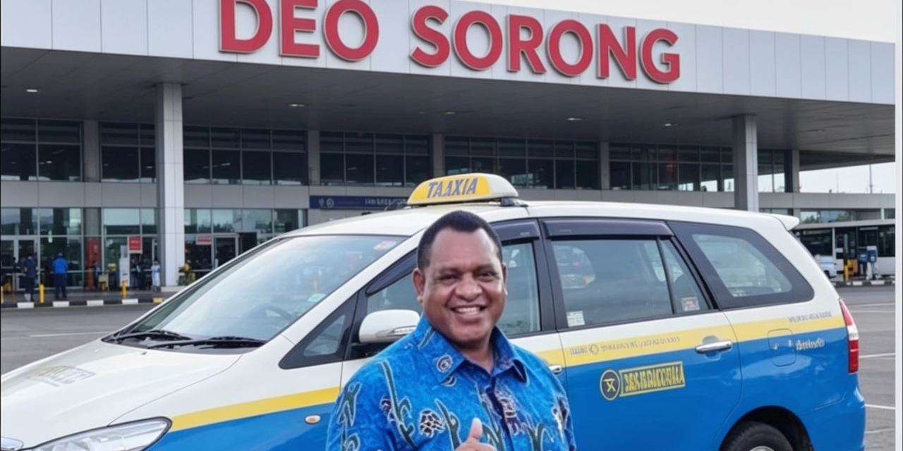 Naik Taksi Bandara, Sikap Sederhana Bupati Maybrat Karel Murafer Tuai Pujian Sopir di Bandara Deo Sorong