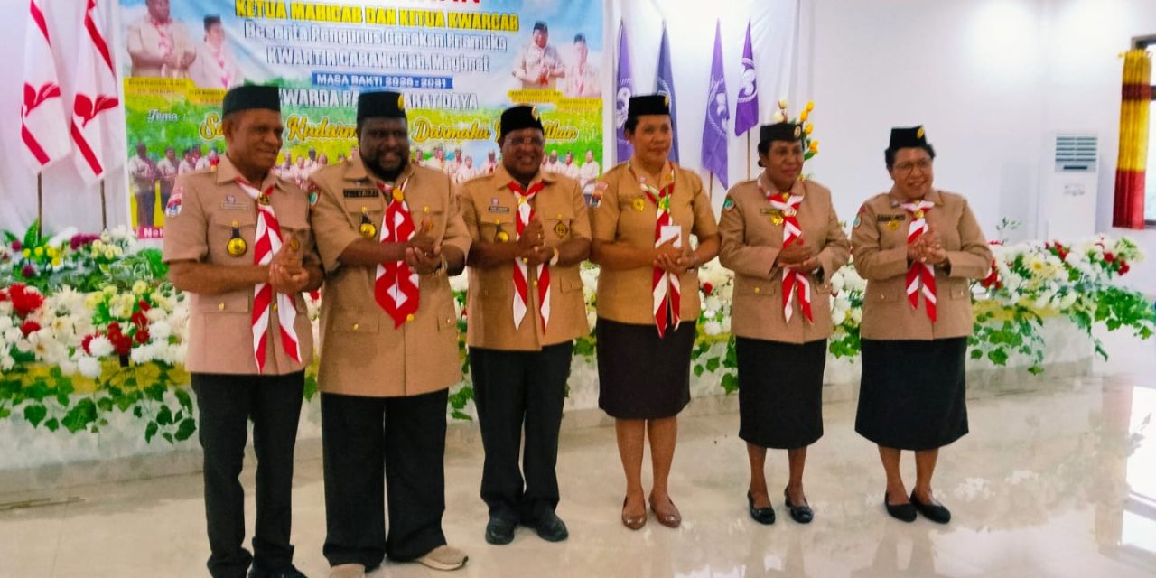 Bupati Maybrat Lantik Hendrik Frasawi sebagai Ketua Kwarcab Gerakan Pramuka Maybrat