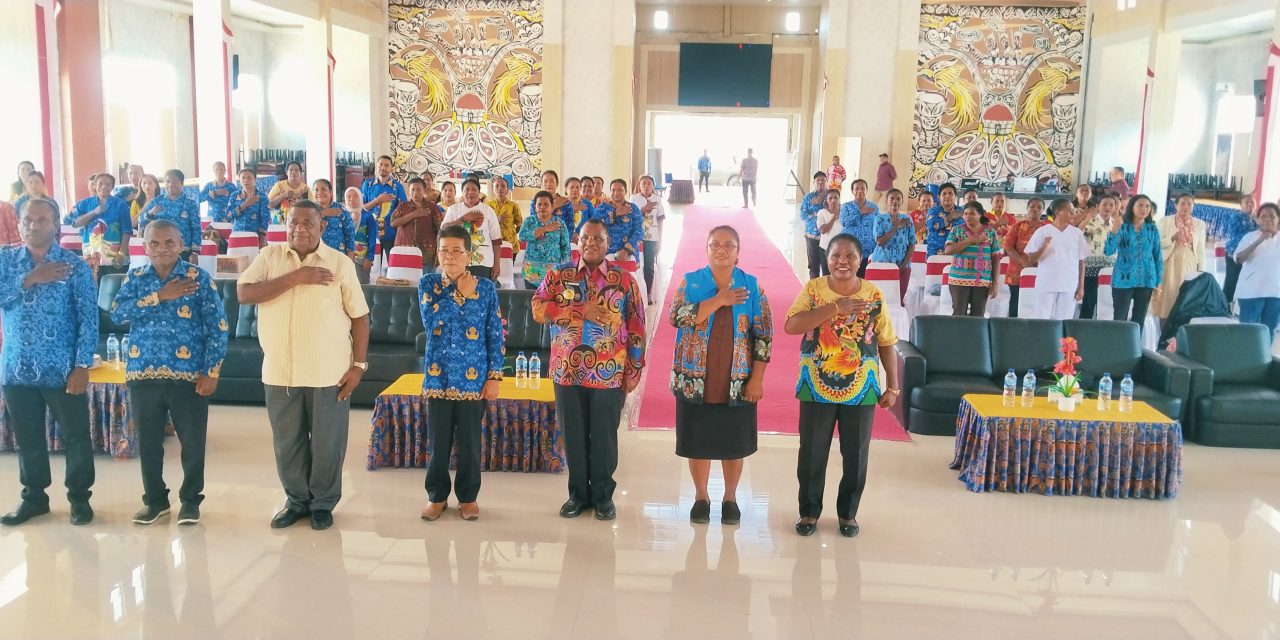 Bupati Maybrat Karel Murafer Buka Rakor Implementasi Jejaring Program Gizi, KIA dan Kesehatan Reproduksi