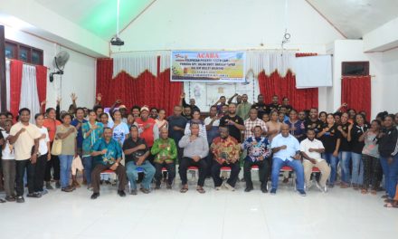 Bupati Maybrat karel Murafer melepas Peserta Youth Camp VI Pemuda GPI Jalan Suci ke Wamena, Serahkan Bantuan Rp400 Juta