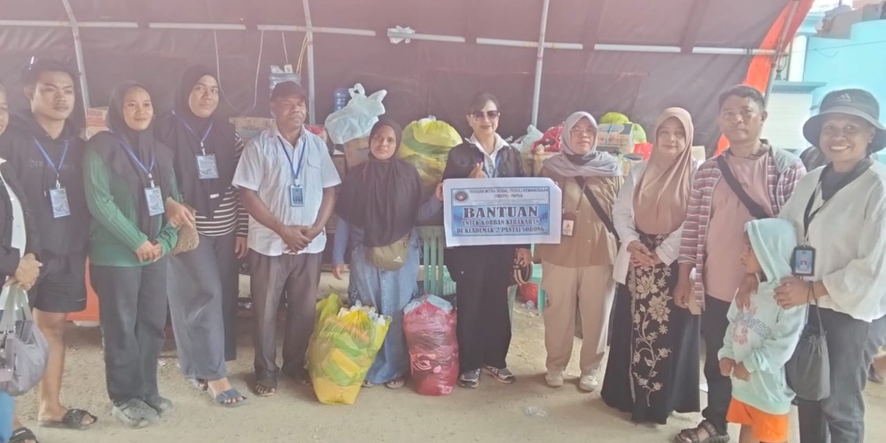 Yayasan Mitra Sosial Peduli Kemanusiaan Papua Buka Posko Bantuan bagi Korban Kebakaran Klademak II Sorong
