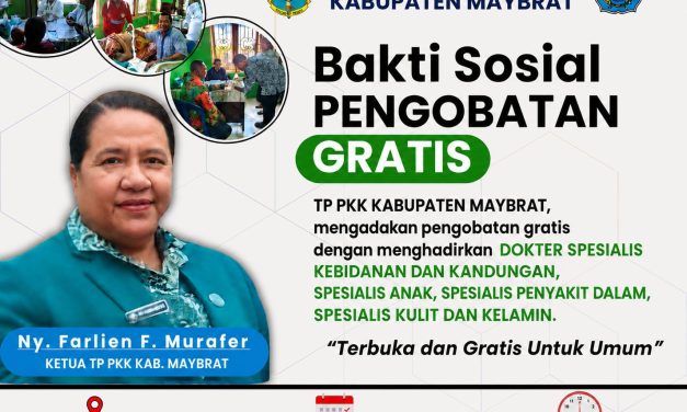 TP PKK Kabupaten Maybrat Gelar Bakti Sosial Pengobatan Gratis, Hadirkan Empat Dokter Spesialis