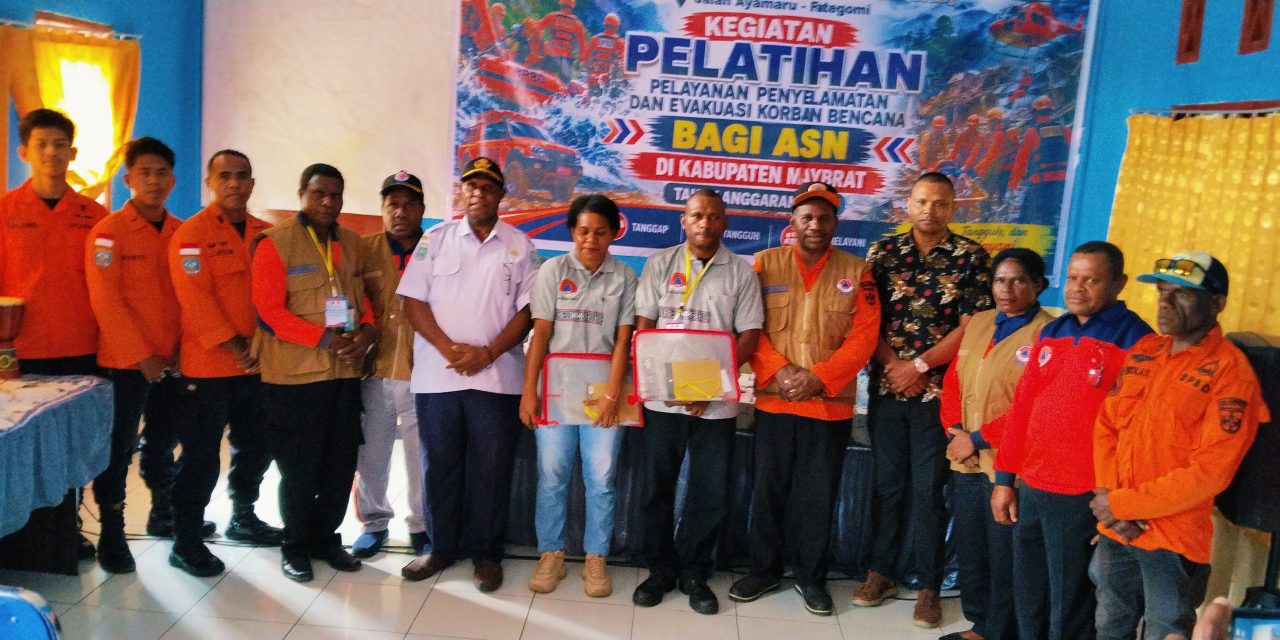 Asisten III Setda Maybrat Buka Pelatihan Kesiapsiagaan Bencana, Tekankan Pentingnya Pengetahuan Dasar Mitigasi