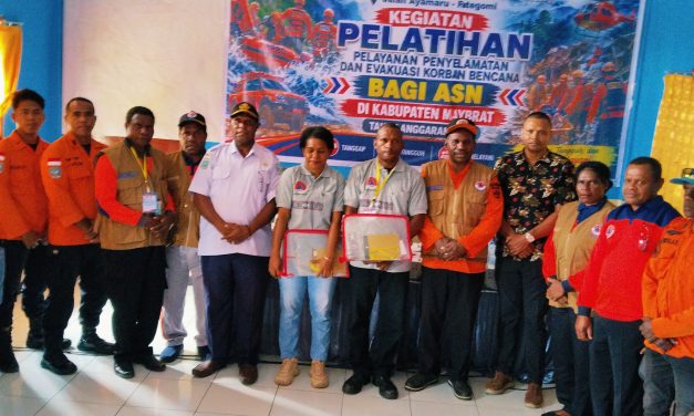 Asisten III Setda Maybrat Buka Pelatihan Kesiapsiagaan Bencana, Tekankan Pentingnya Pengetahuan Dasar Mitigasi