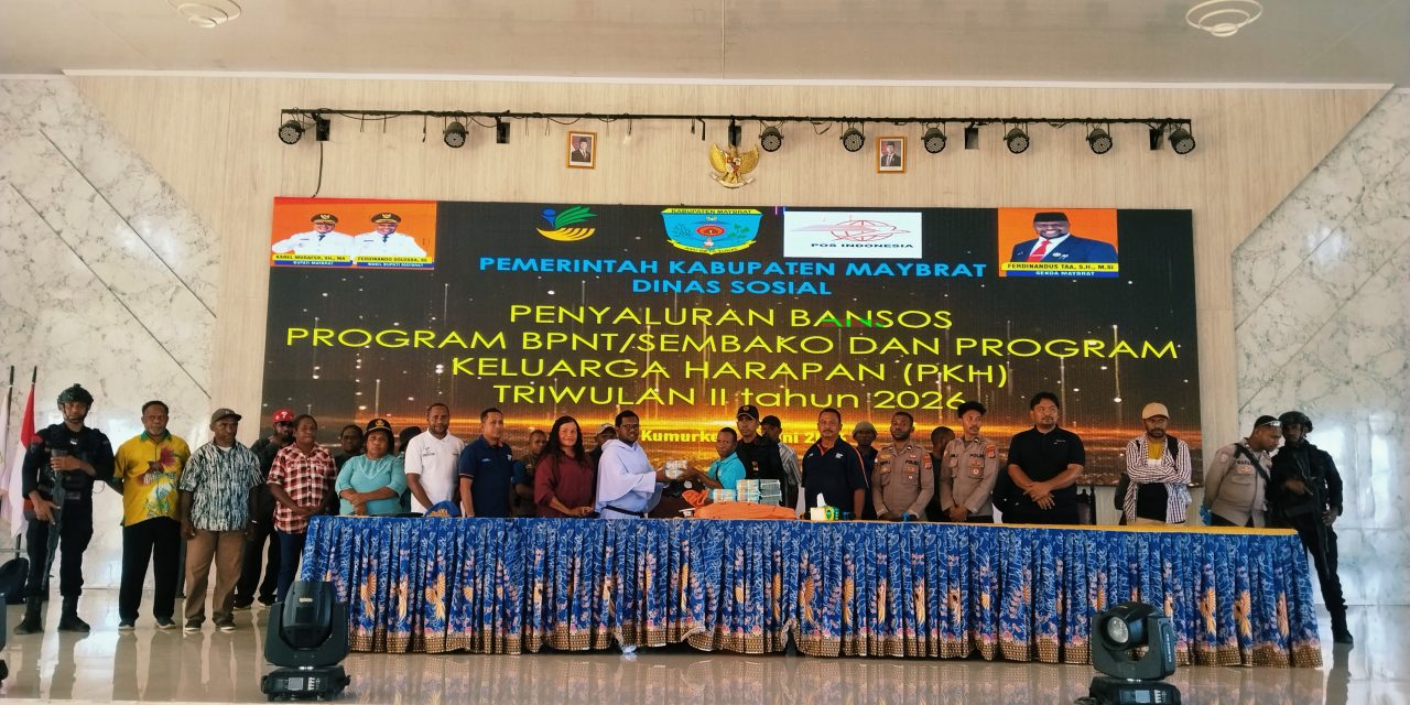 Hari Kedua Penyaluran BPNT dan PKH Tahap II Tahun 2026 di Maybrat Berjalan Lancar